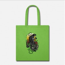 Panther Lime Green Tote Bag