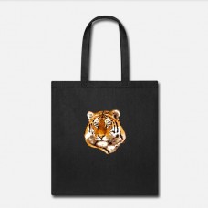 Tiger Black Tote Bag