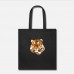 Tiger Black Tote Bag